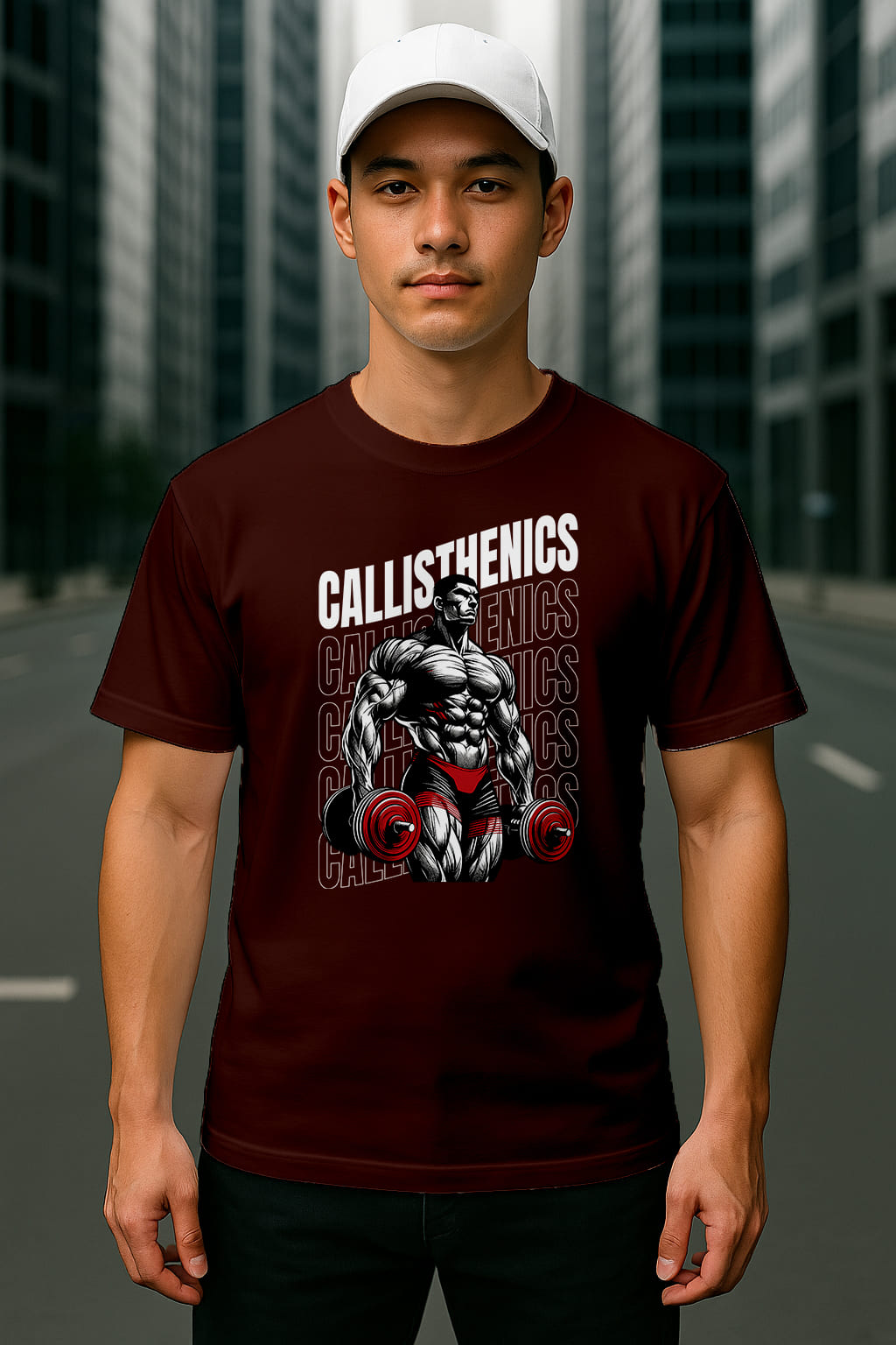 "CALLISTHENICS"OVERSIZE TSHIRT