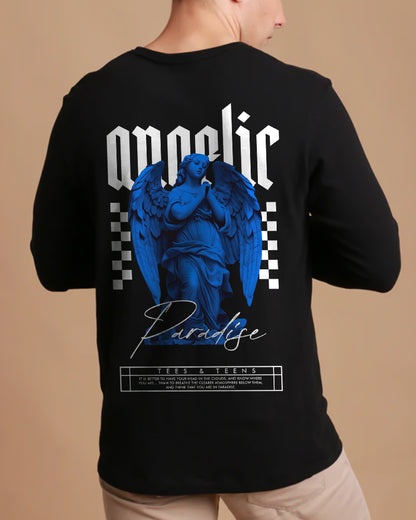 "ANGELIC" Printed Full Sleeve T shirt