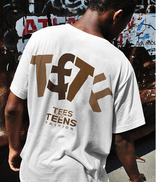 "TEES & TEENS FASHION" Printed Oversize T shirt