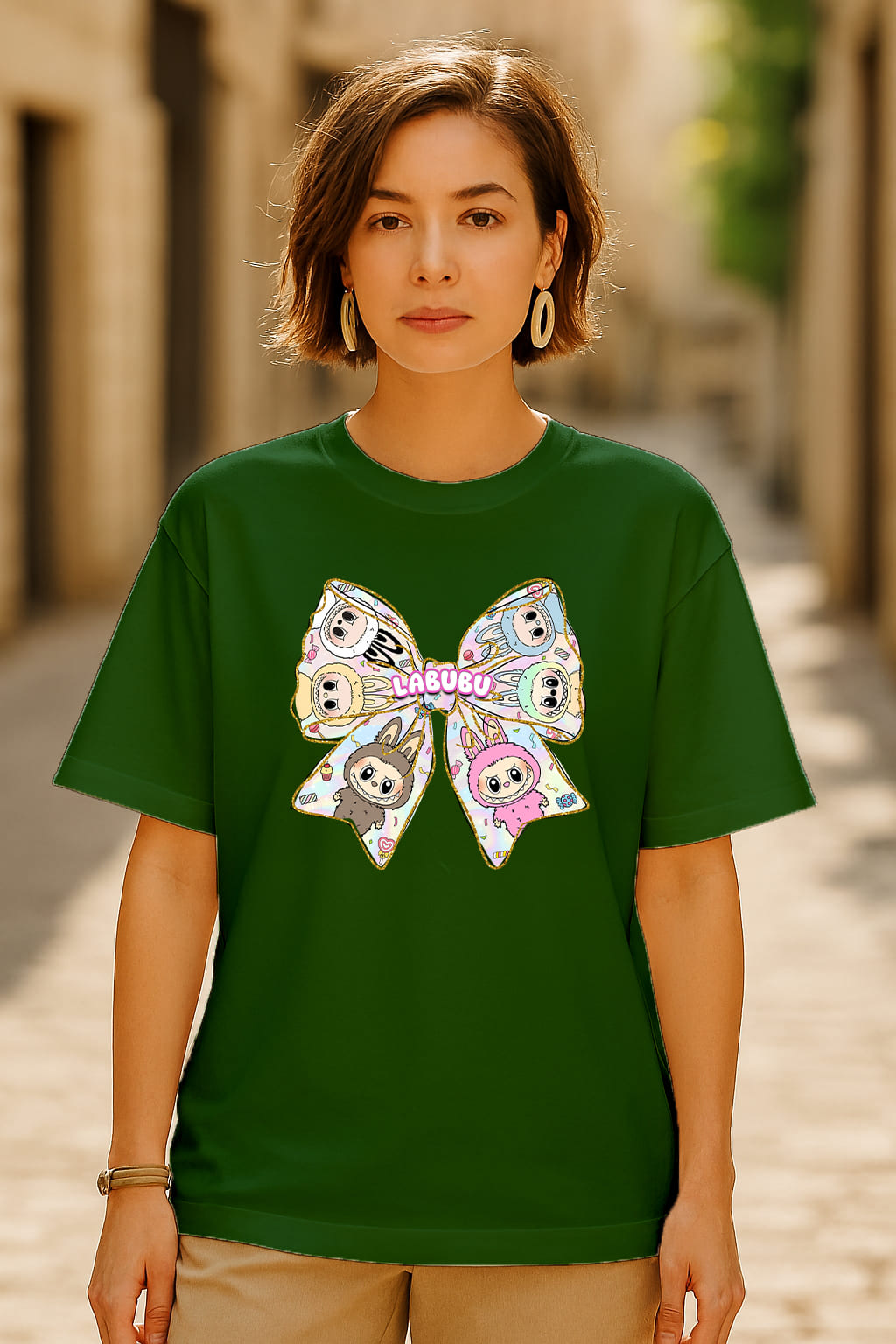 " LABUBU BOW" OVERSIZE TSHIRT