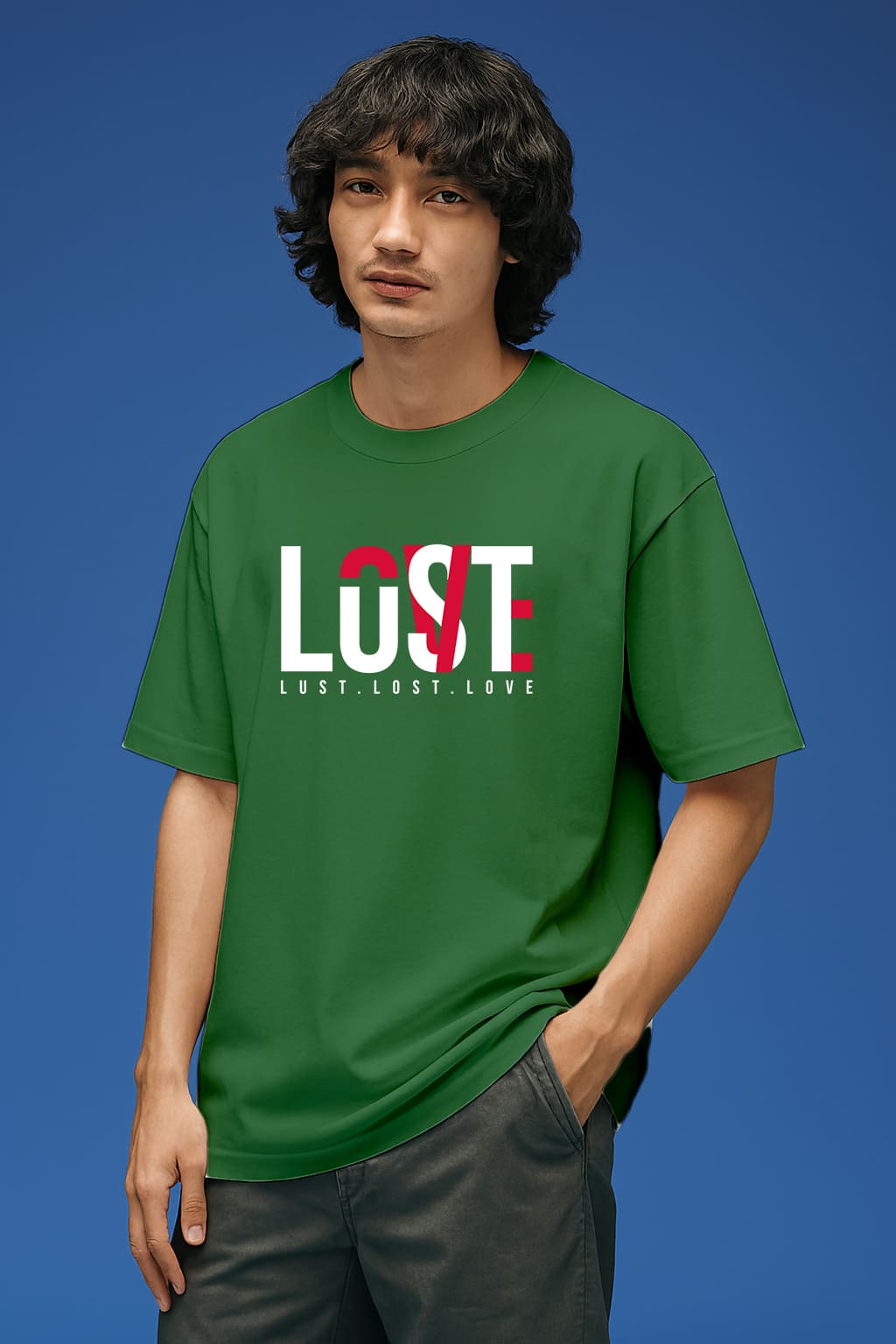 "LOVE LOST LUST " OVERSIZE TSHIRT