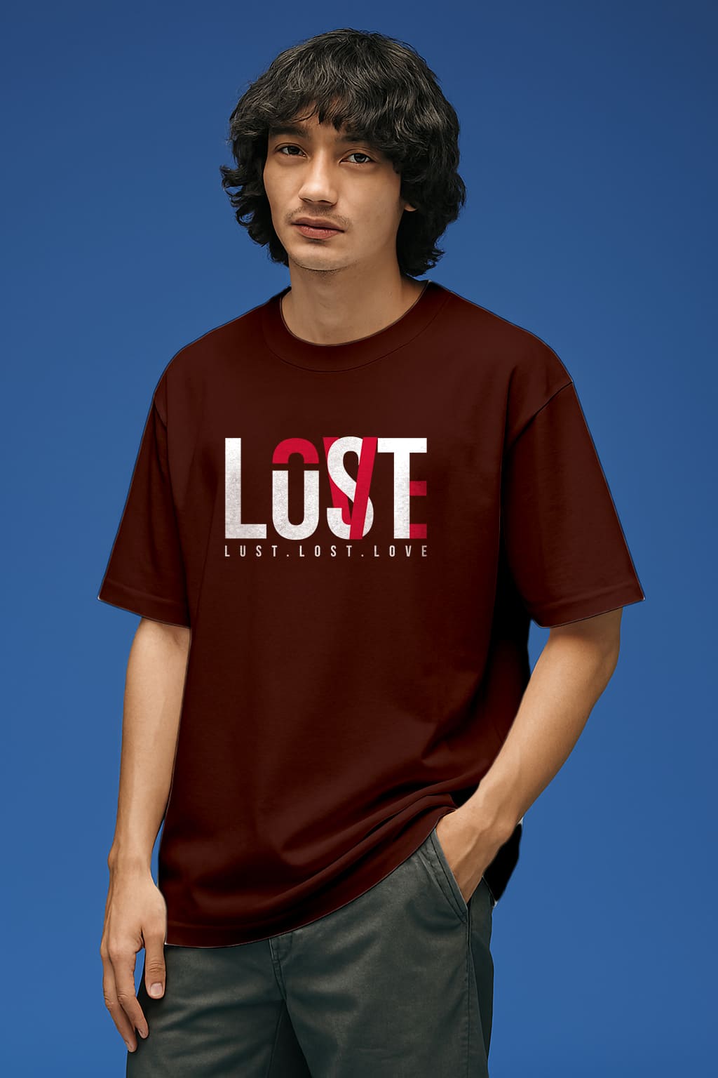 "LOVE LOST LUST " OVERSIZE TSHIRT