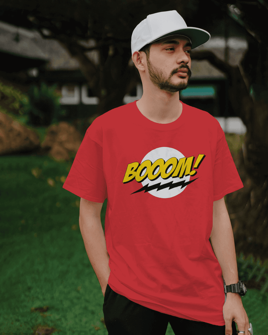 "BOOM " printed tshirt FOR MENS