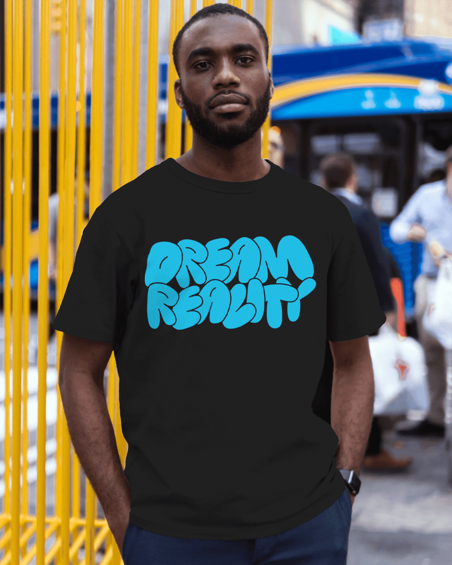 "Dream reality "printed t-shirt for mens