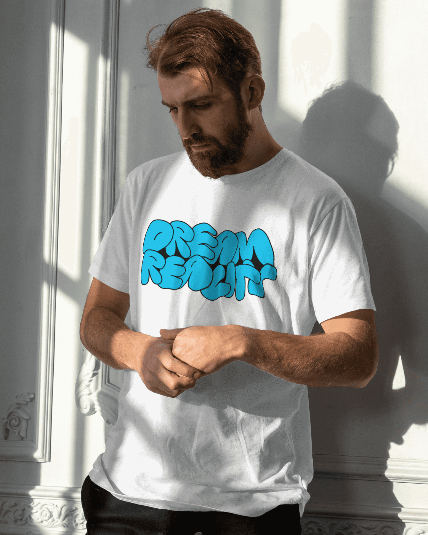 "Dream reality "printed t-shirt for mens