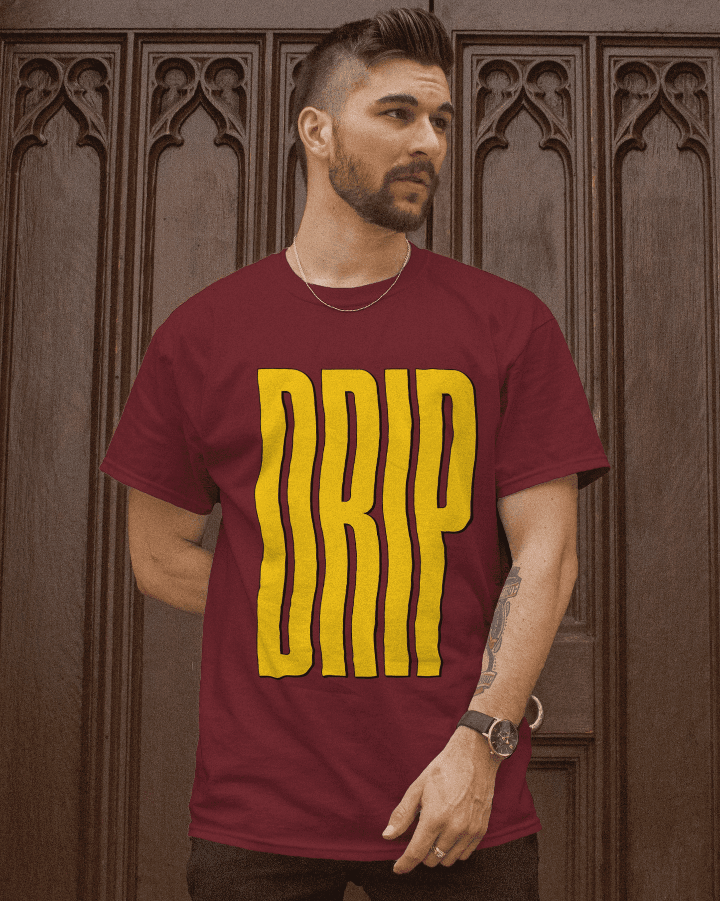 "DRIP" printed t-shirt for MEN