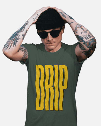 "DRIP" printed t-shirt for MEN