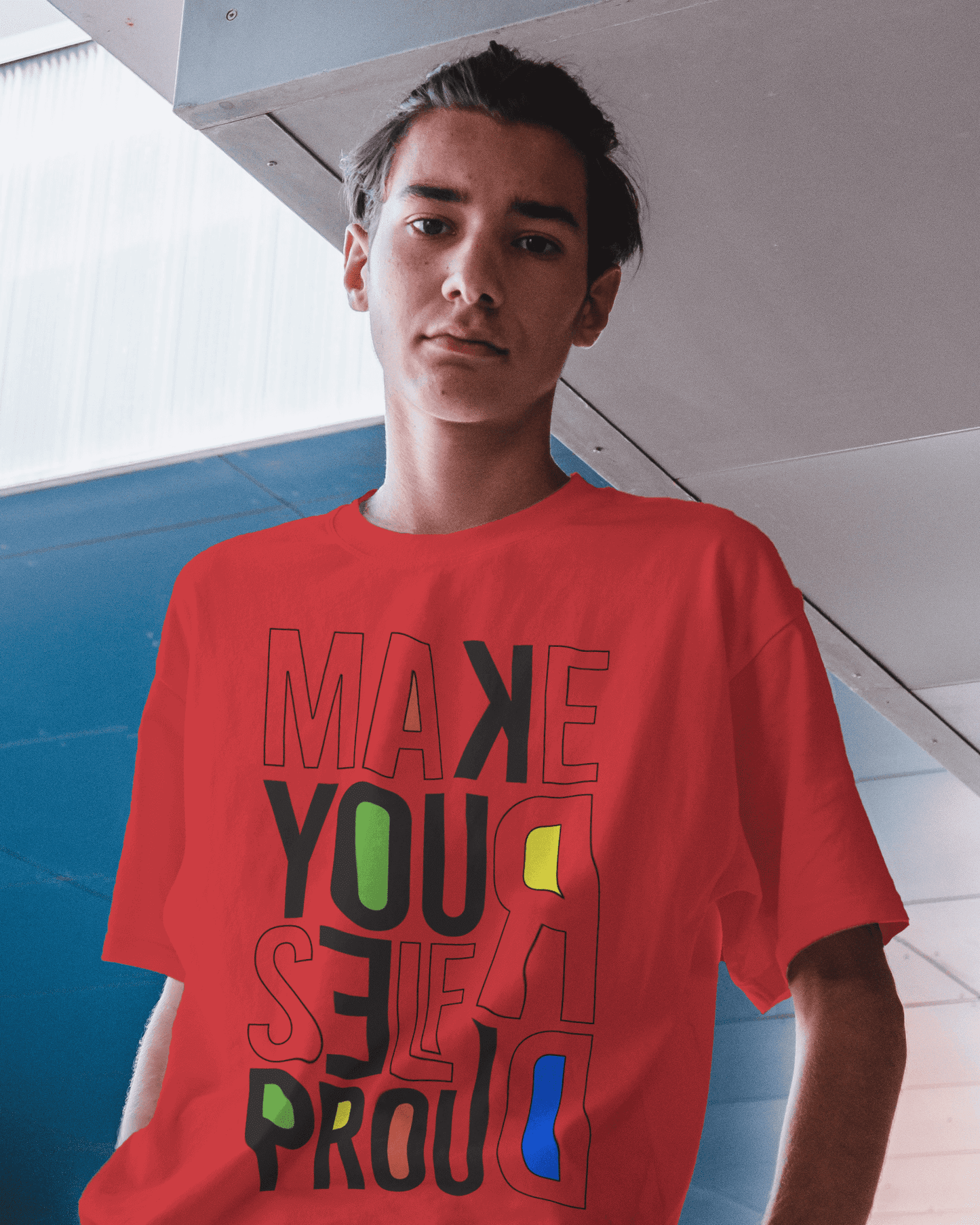 "Make yourself proud"printed tshirt for mens