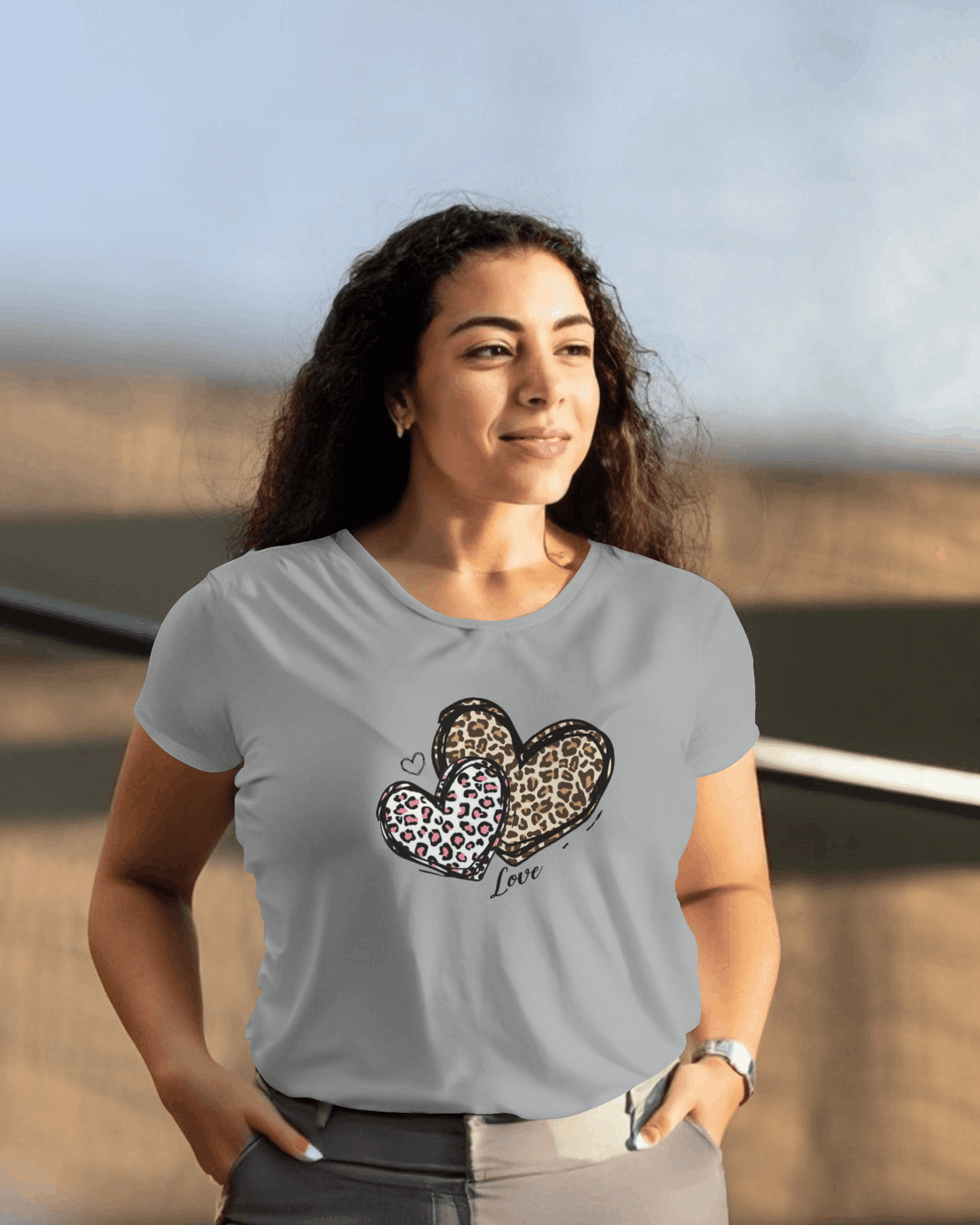 "LOVE" Printed T shirt for Women