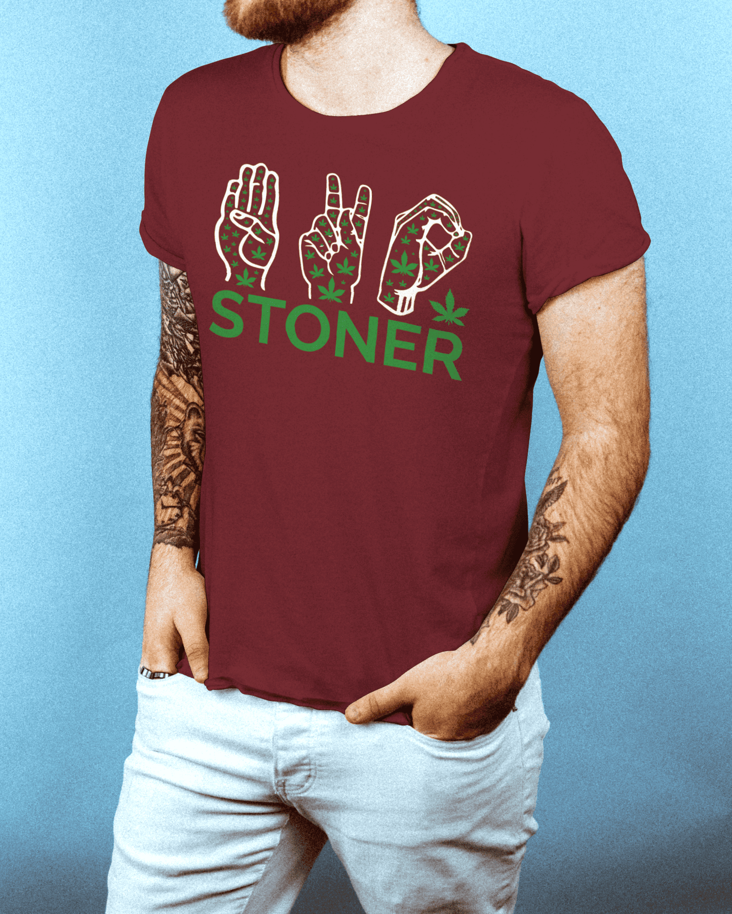 "STONNER THINGS"PRINTED TSHIRT