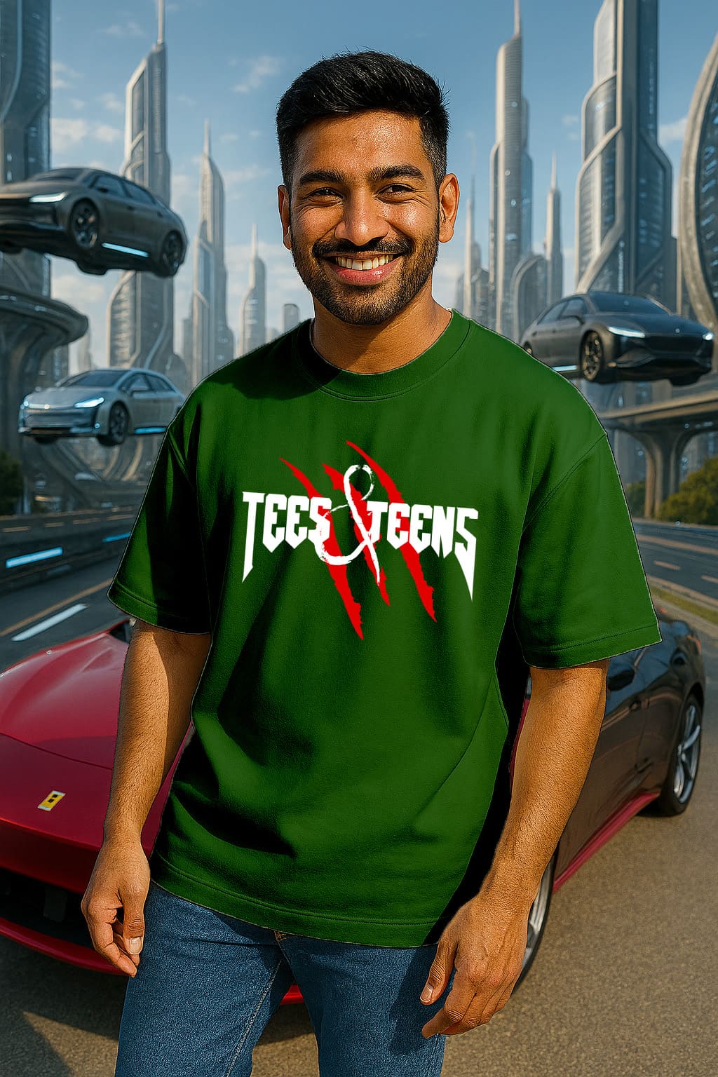 "TEES&TEENS" OVERSIZE TSHIRT