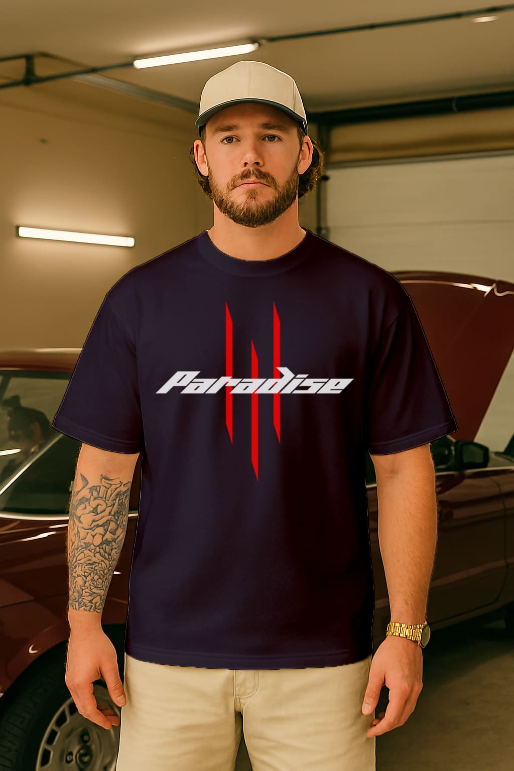 "PARADISE"OVERSIZE TSHIRT