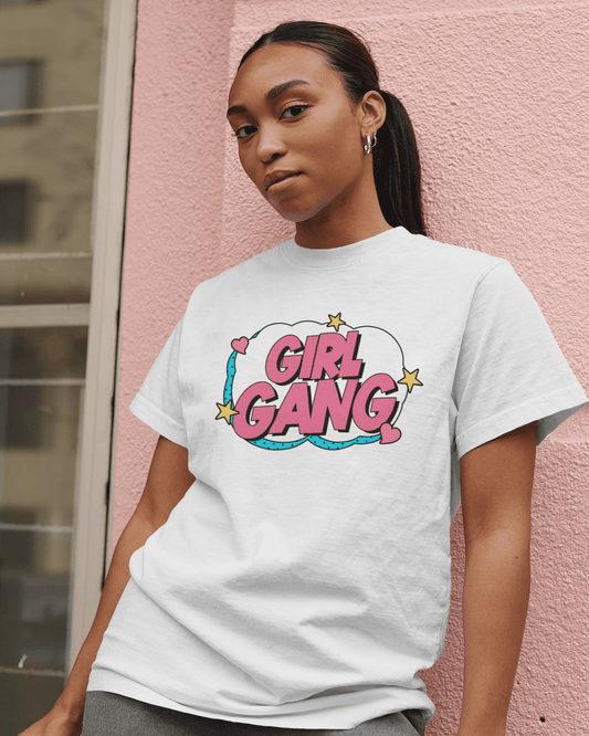 "GIRL GANG" Printed T shirt for Women