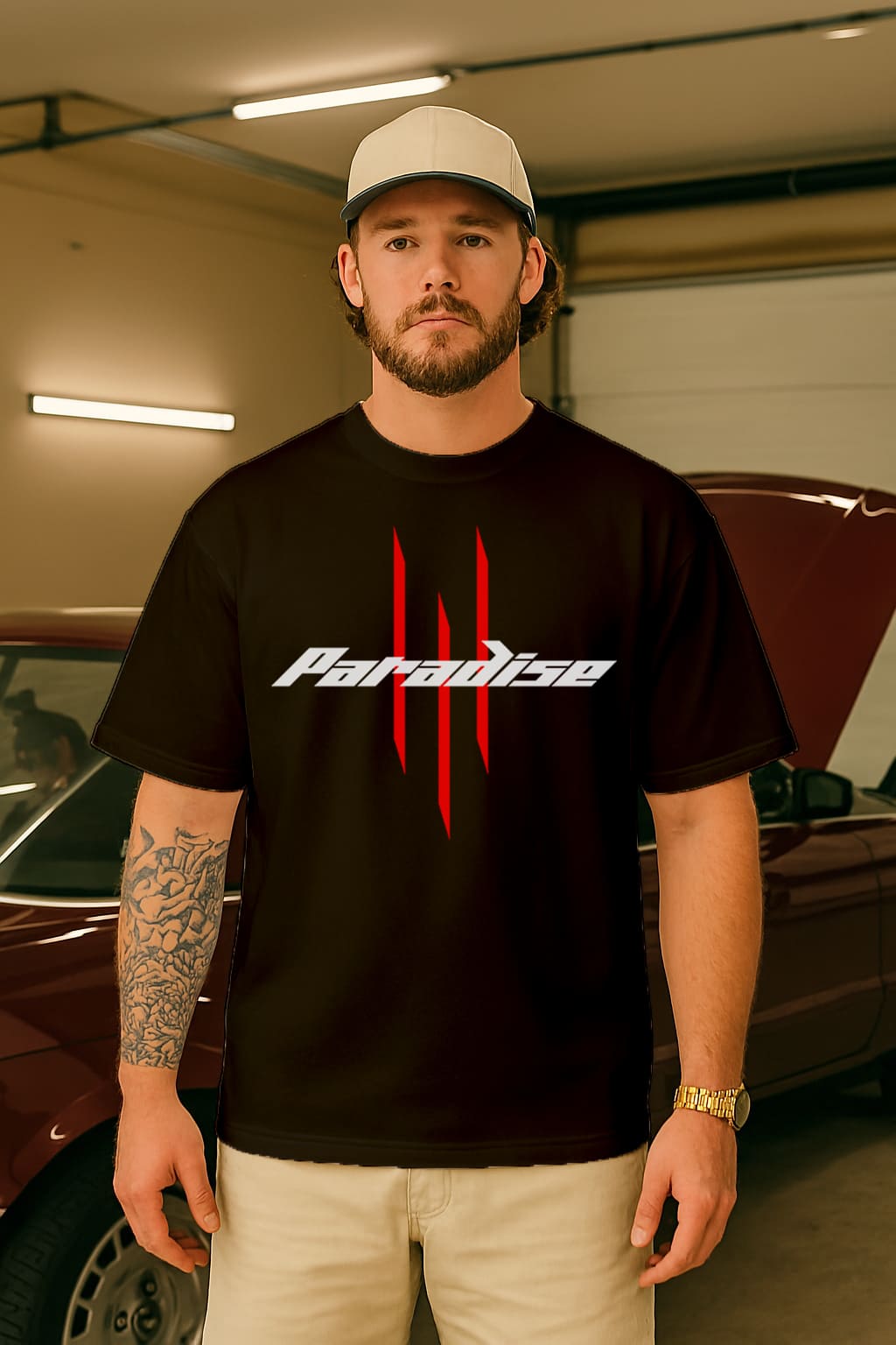 "PARADISE"OVERSIZE TSHIRT