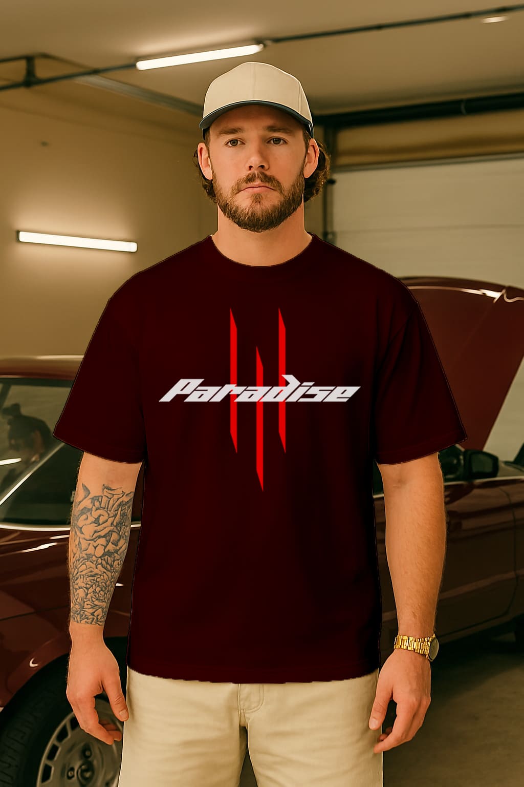 "PARADISE"OVERSIZE TSHIRT