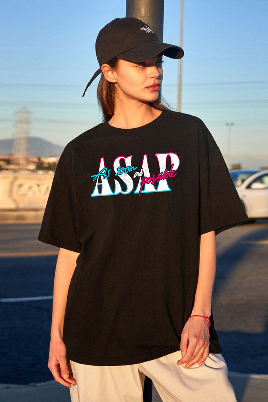 "ASAP" OVERSIZE TSHIRT PRINTED