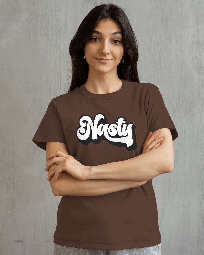 "NASTY" Printed T shirt for Women