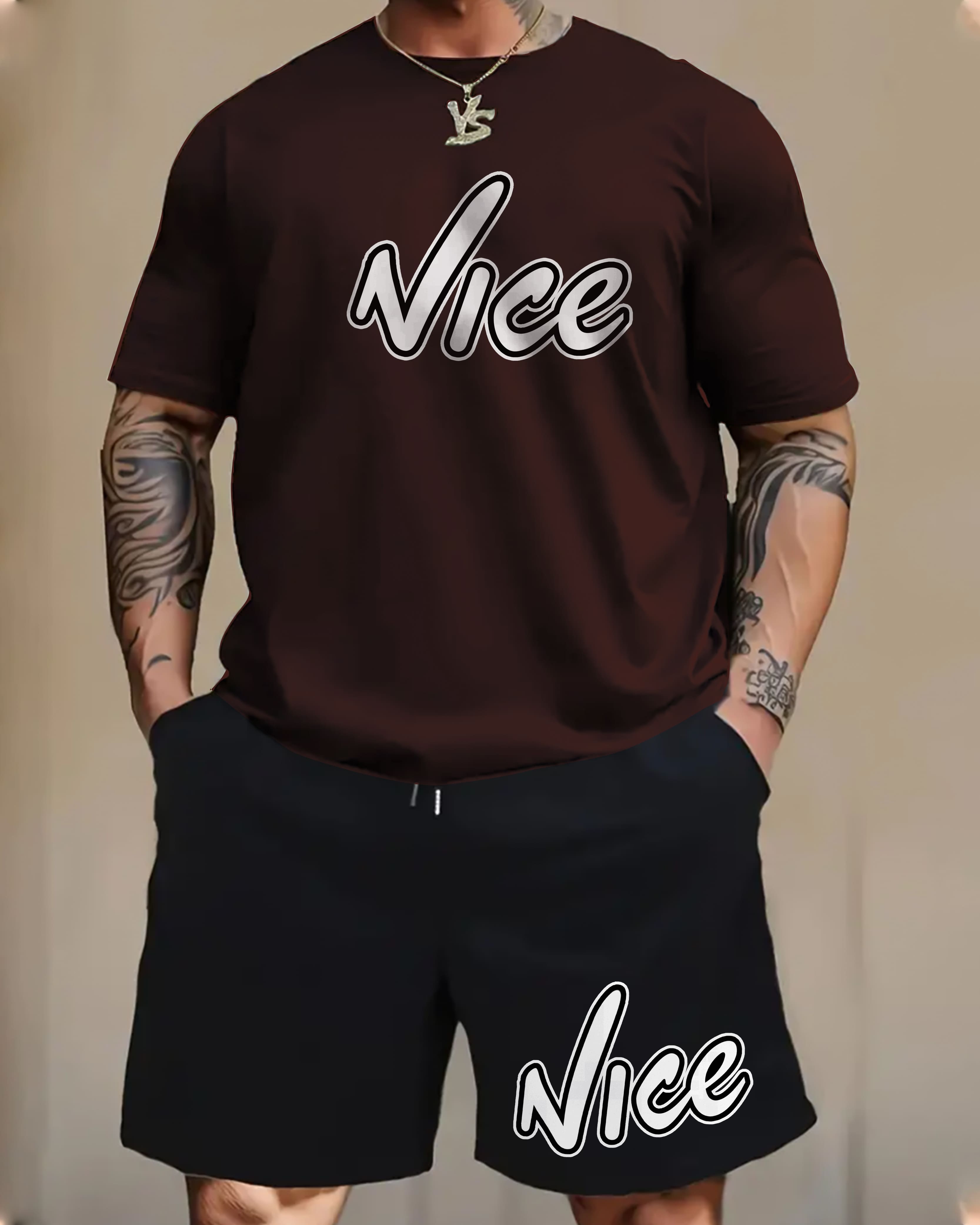 "Nice" printed cord set