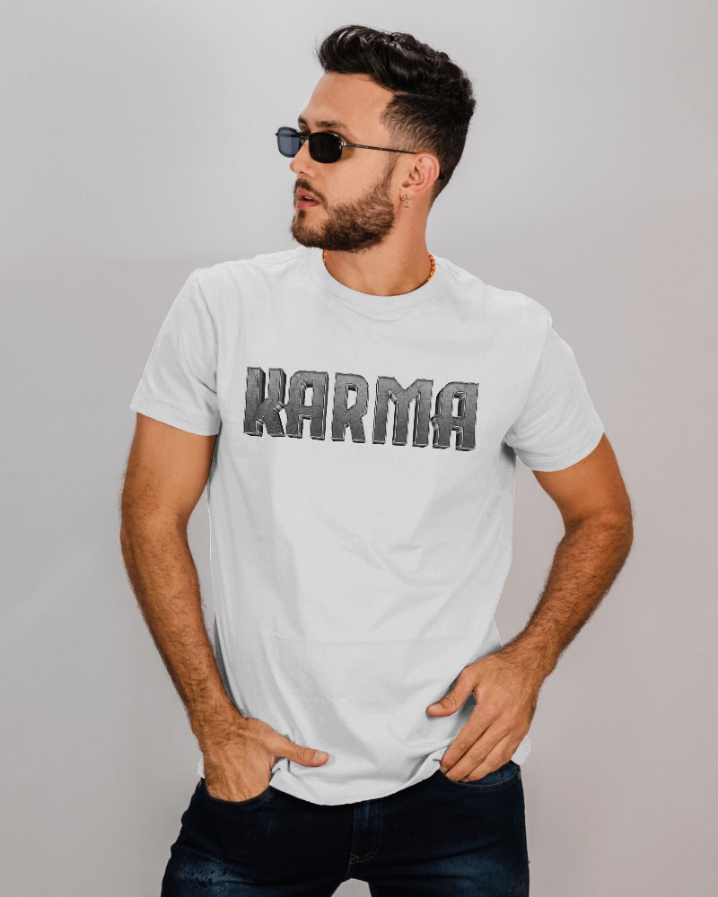 "KARMA" Printed T shirt for Men