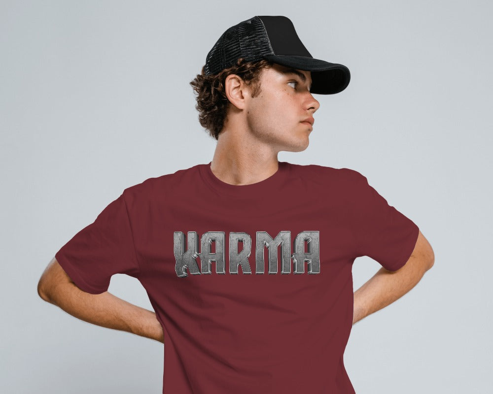 "KARMA" Printed T shirt for Men