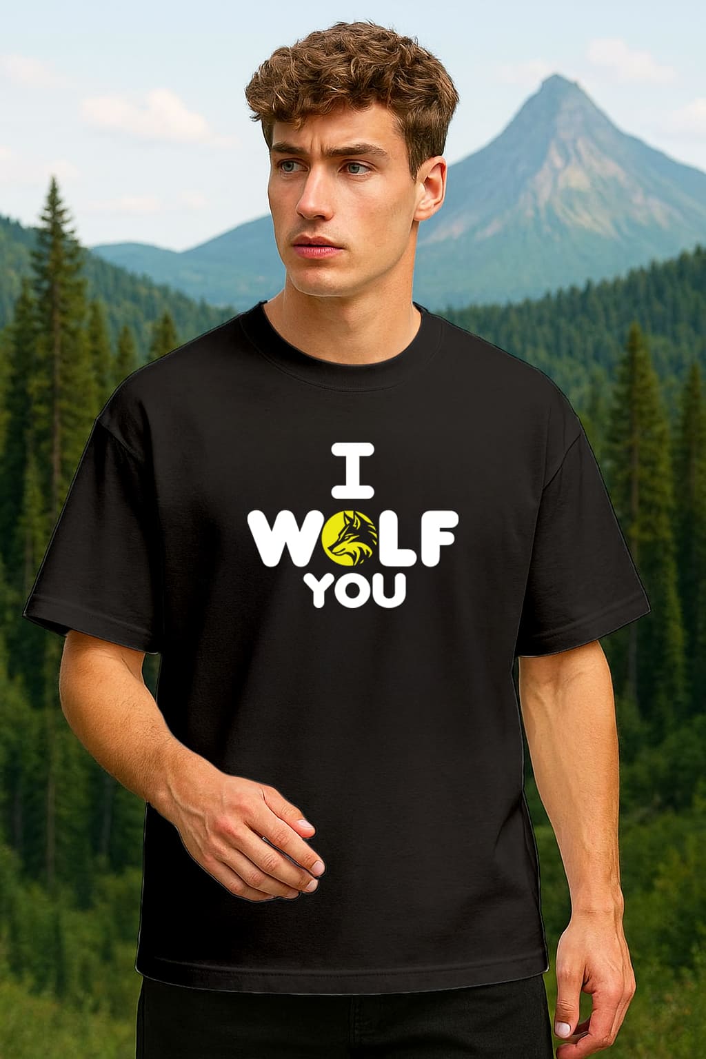 "WOLF YOU" OVERSIZE TSHIRT