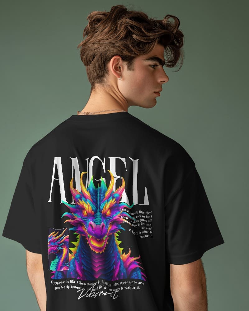 " ANGEL"PRINTED TSHIRT