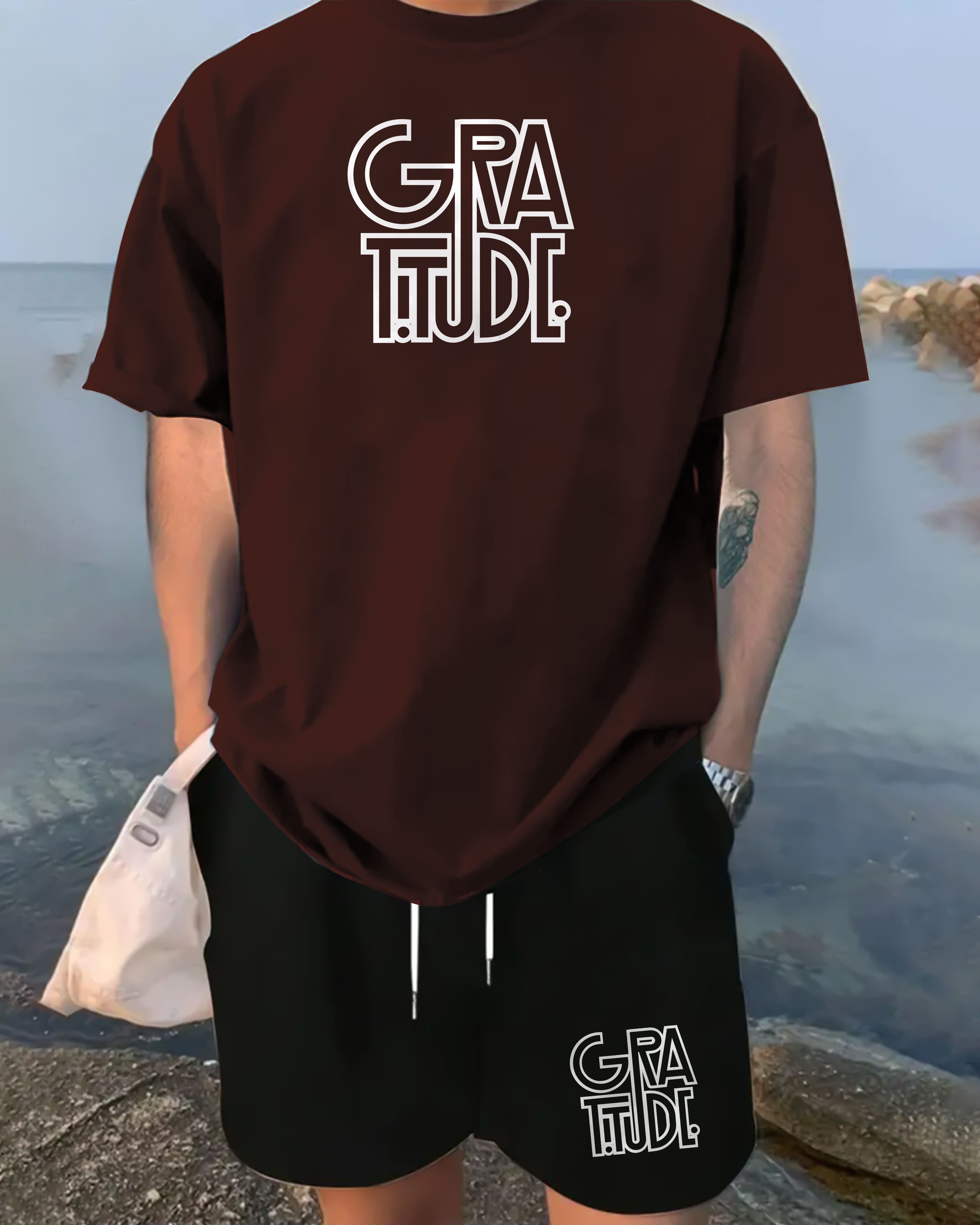 " GRATITUDE" PRINTED CORD SET