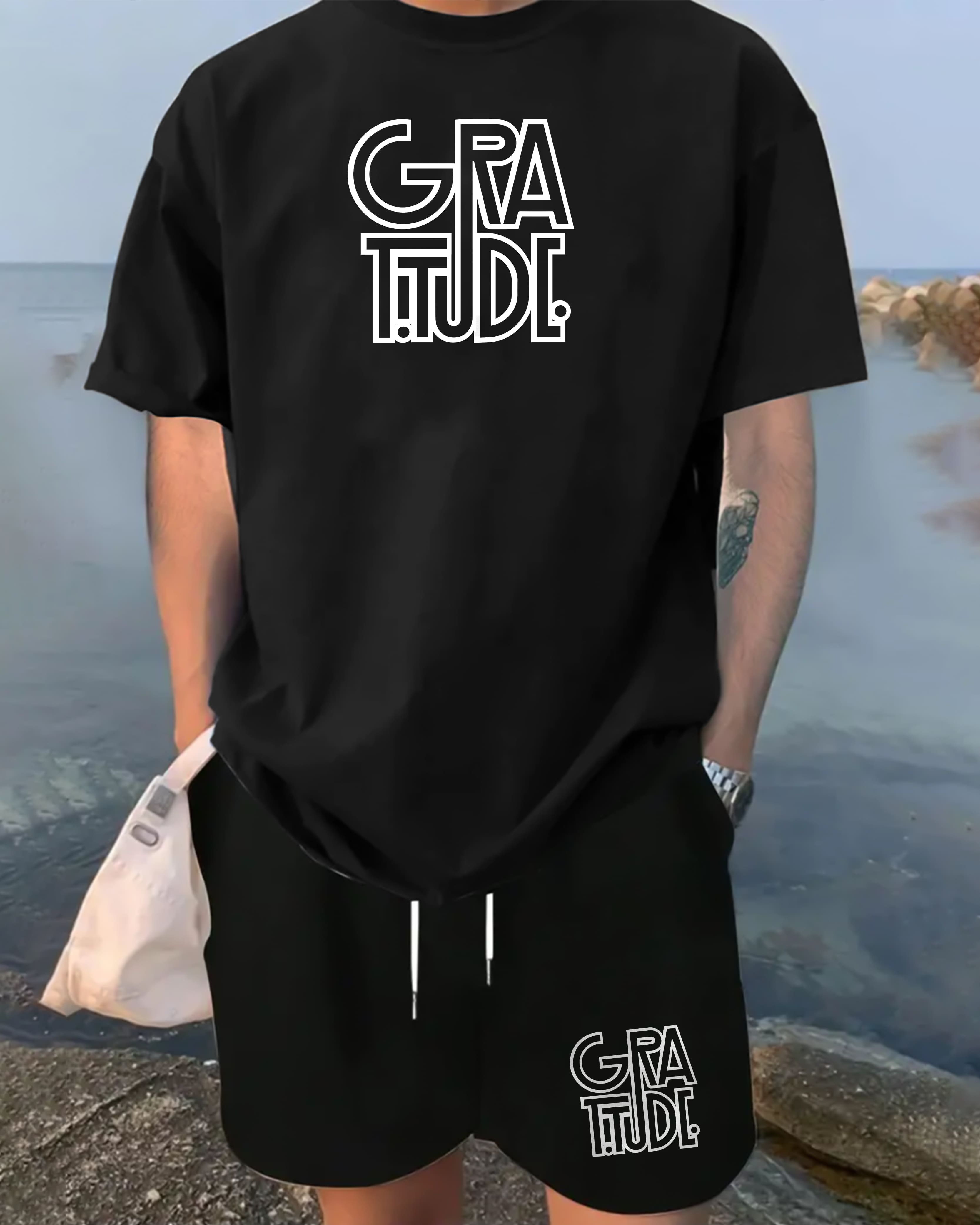 " GRATITUDE" PRINTED CORD SET