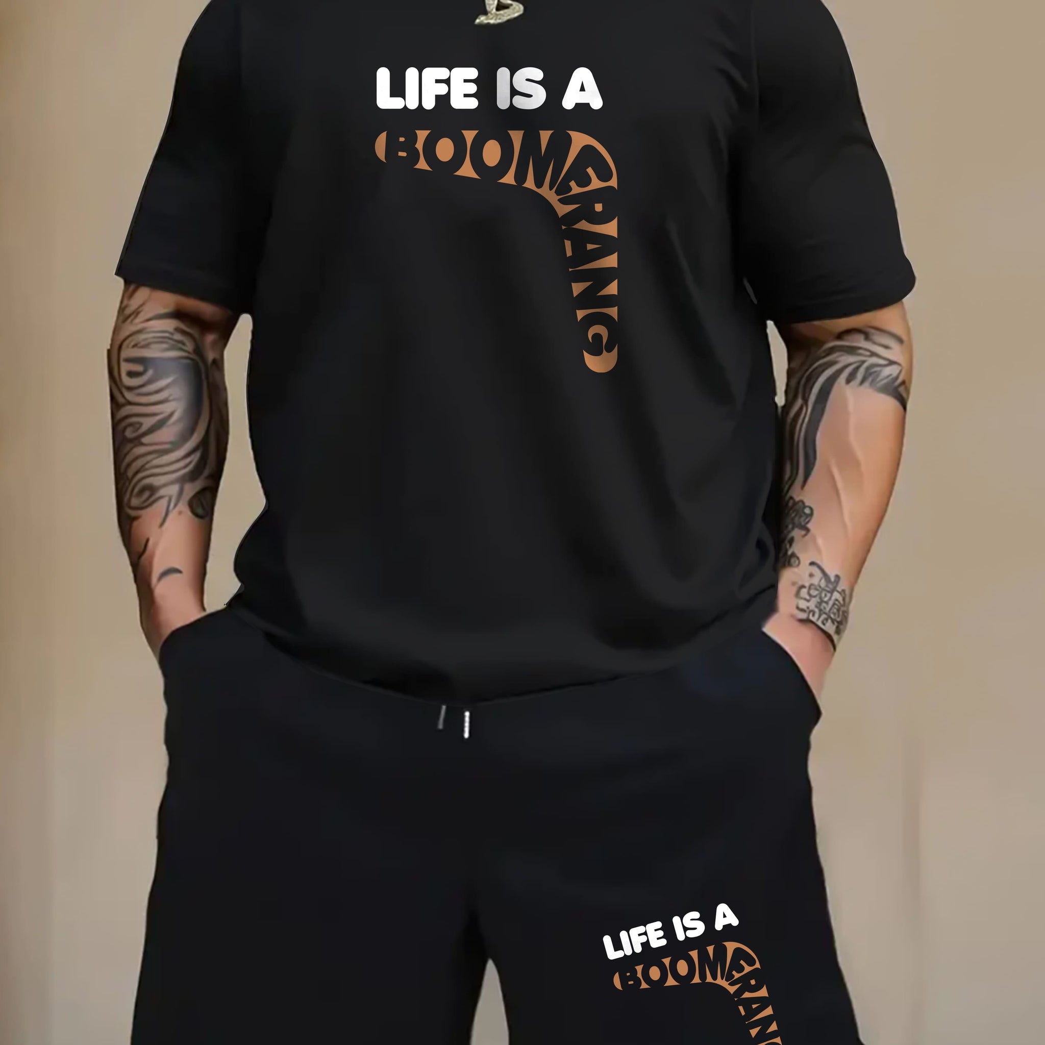 "BOOMERANG" PRINTED CORD SET