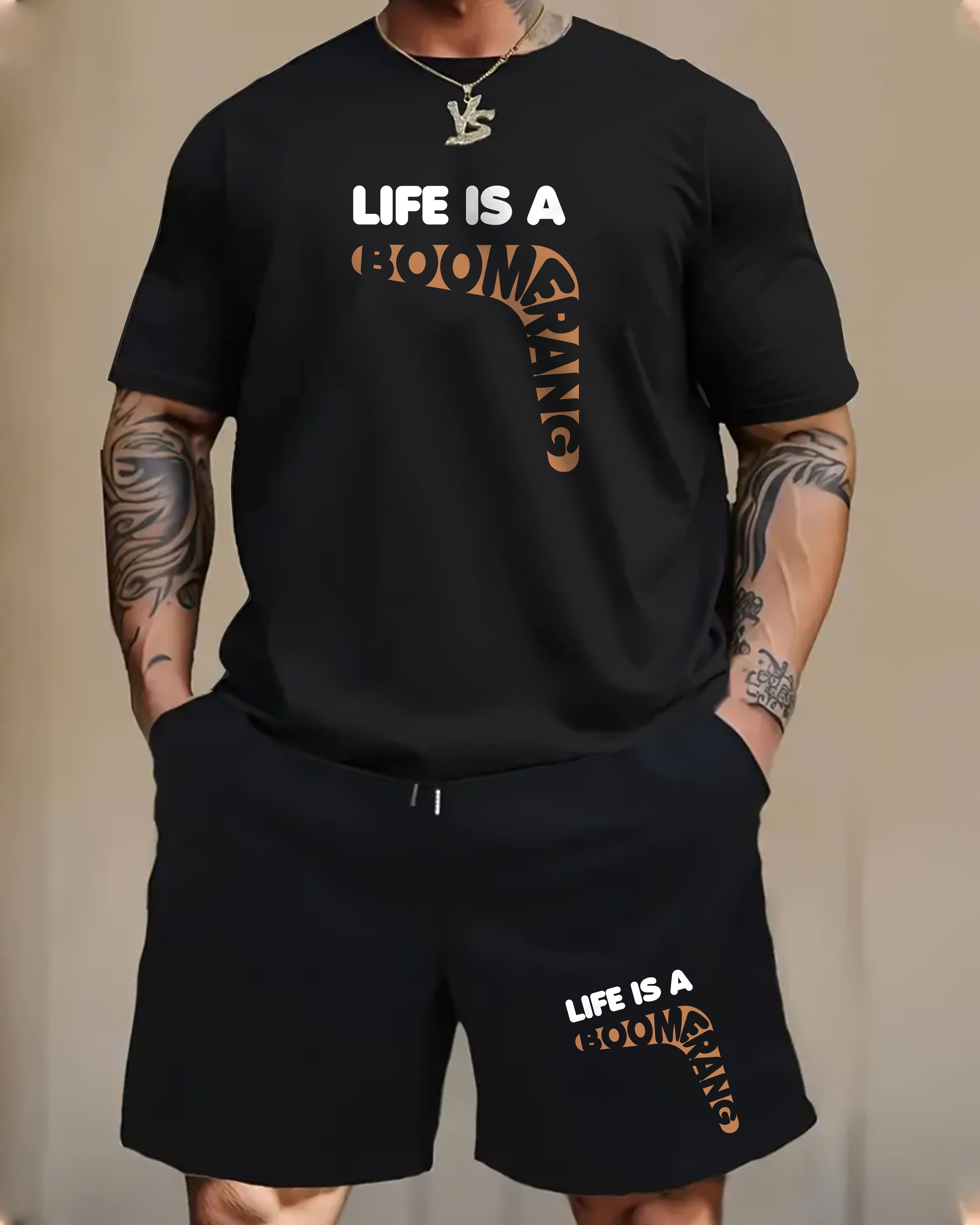 "BOOMERANG" PRINTED CORD SET