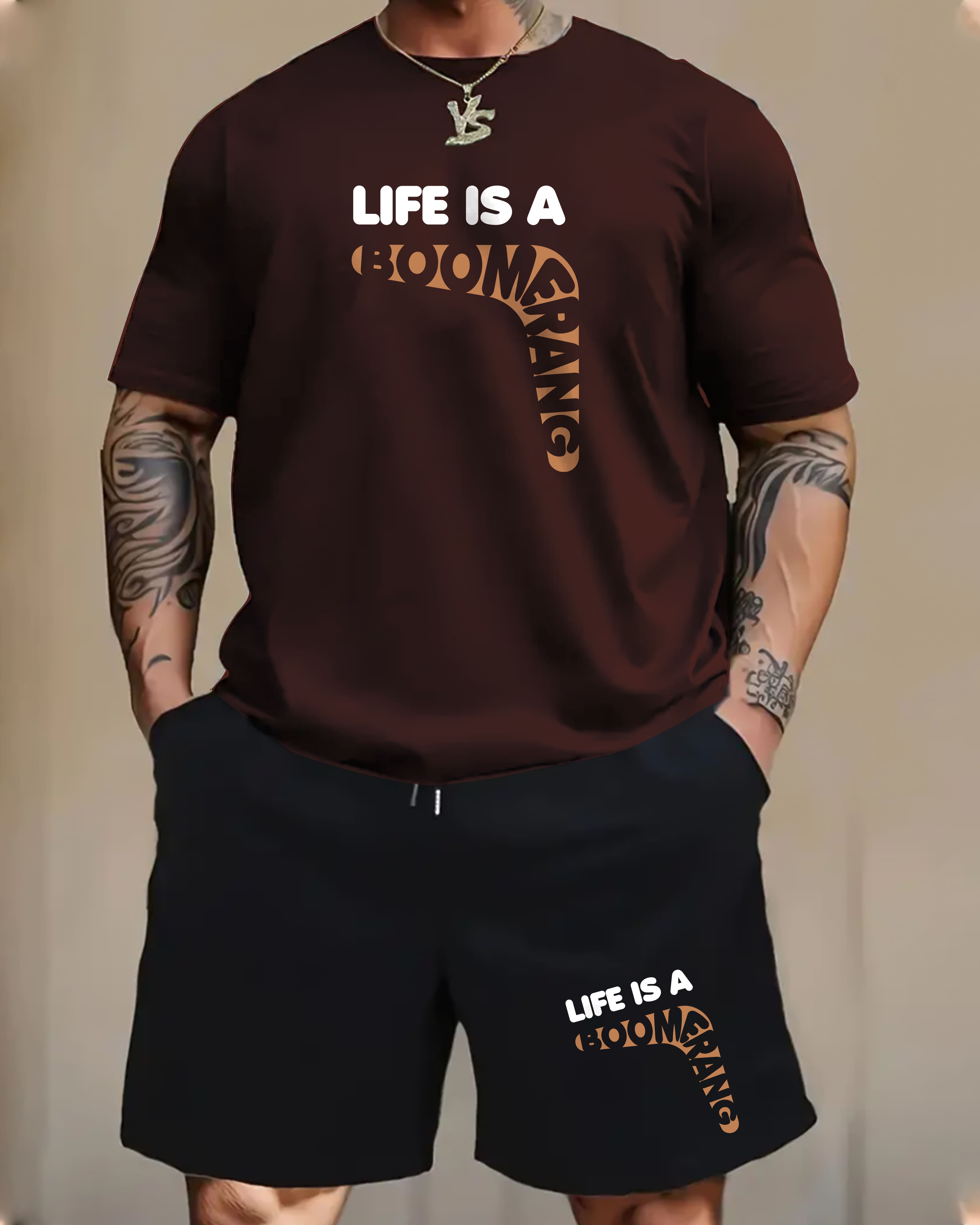 "BOOMERANG" PRINTED CORD SET