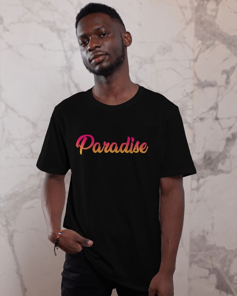 "PARADISE" Printed Oversize T shirt