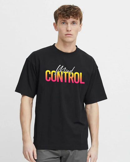 "MIND CONTROL" Printed Oversize T shirt