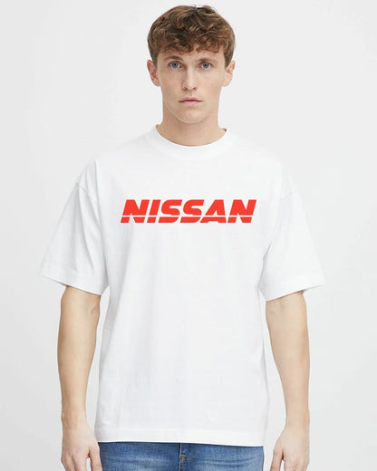 "TOKYO NISSAN" Printed Oversize T shirt