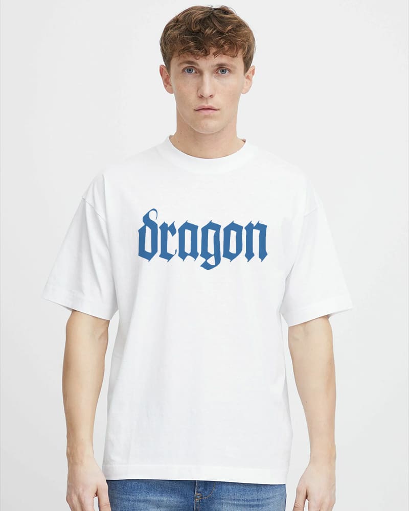 "DRAGON" Printed Oversize T shirt for Men