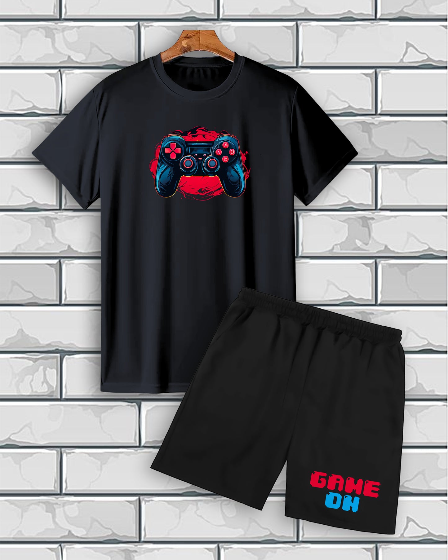 "GAME ON" Printed Cord Set