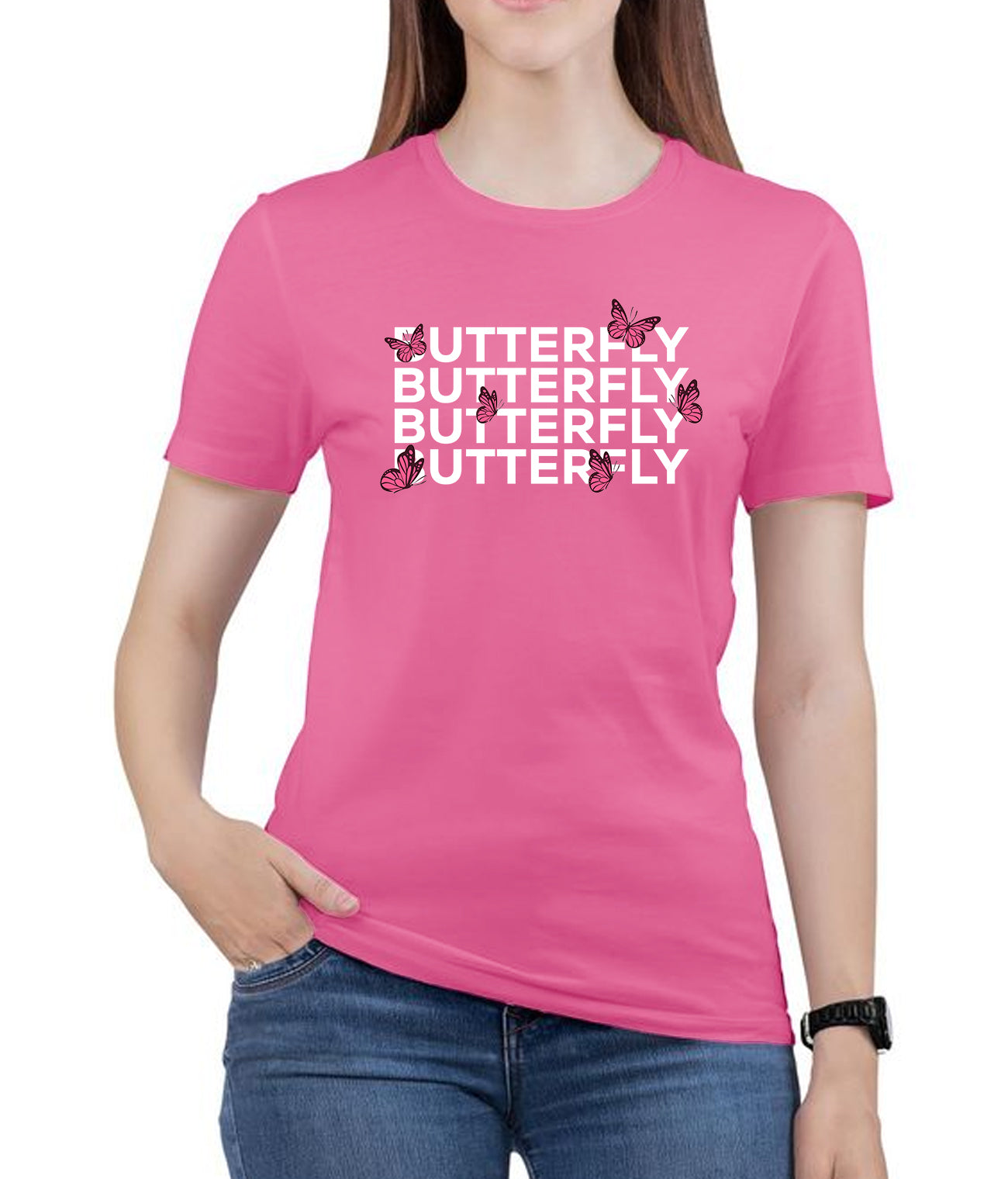 "BUTTERFLY" Printed T shirt for Women