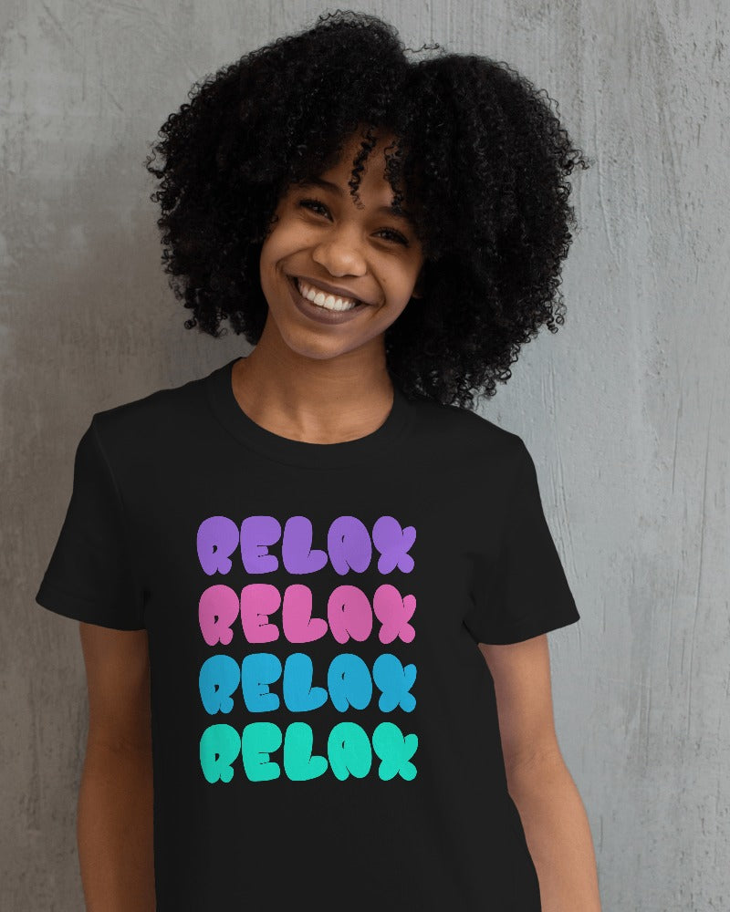 "RELAX" Printed T shirt for Women