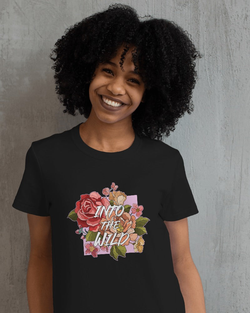 "INTO THE WILD" Printed T shirt for Women