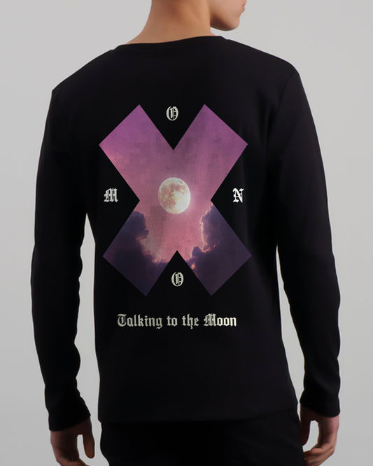 "MOON" Printed Full Sleeve T shirt