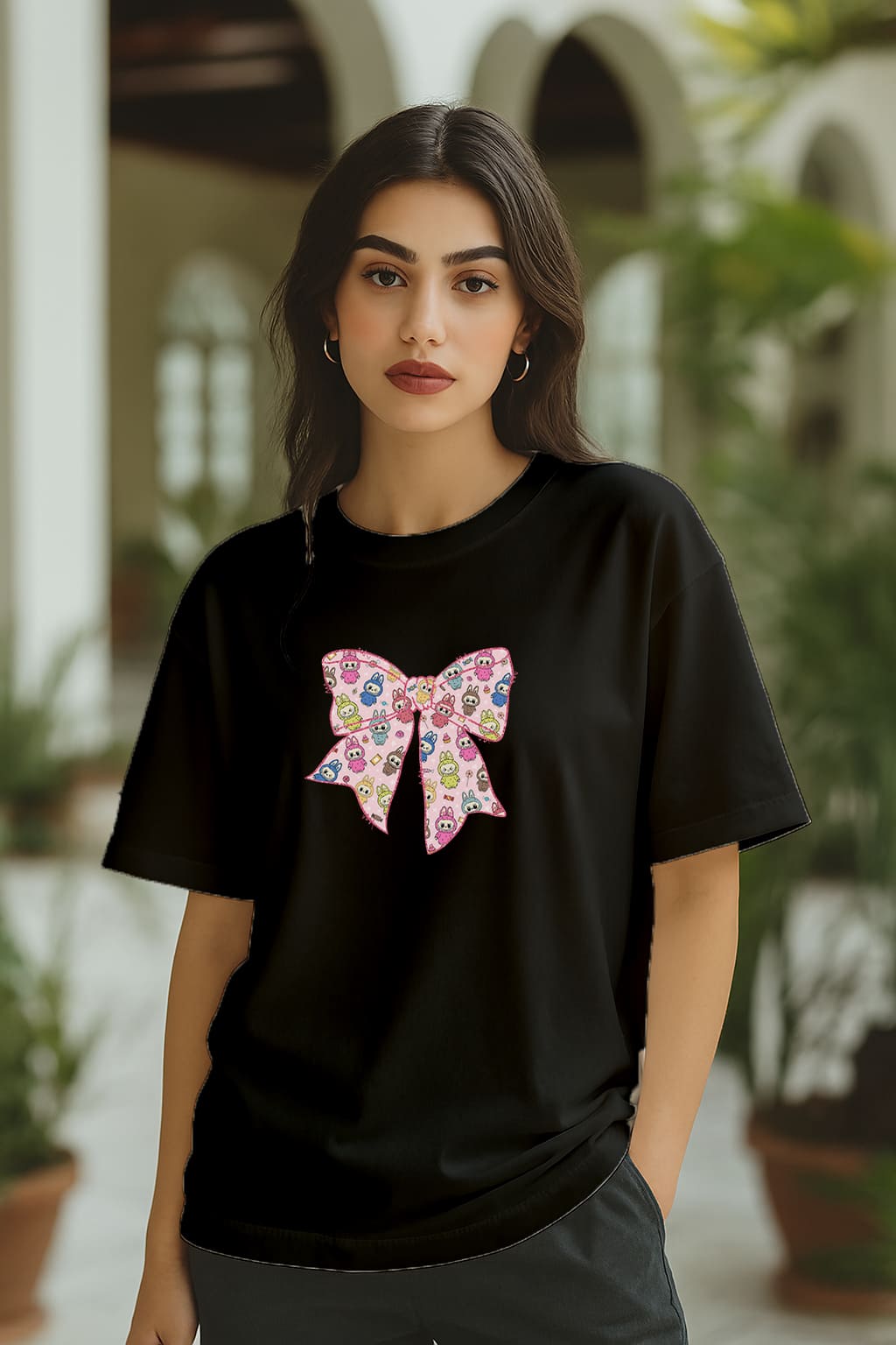 " BOW 2" OVERSIZE TSHIRT