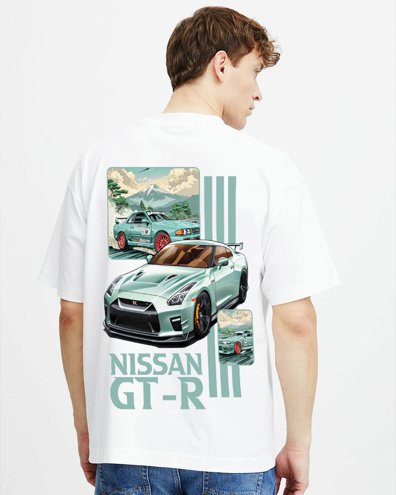 "NISSAN GT-R" Printed Oversize T shirt