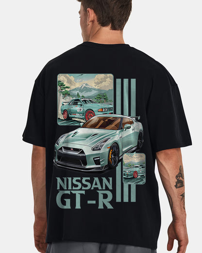 "NISSAN GT-R" Printed Oversize T shirt