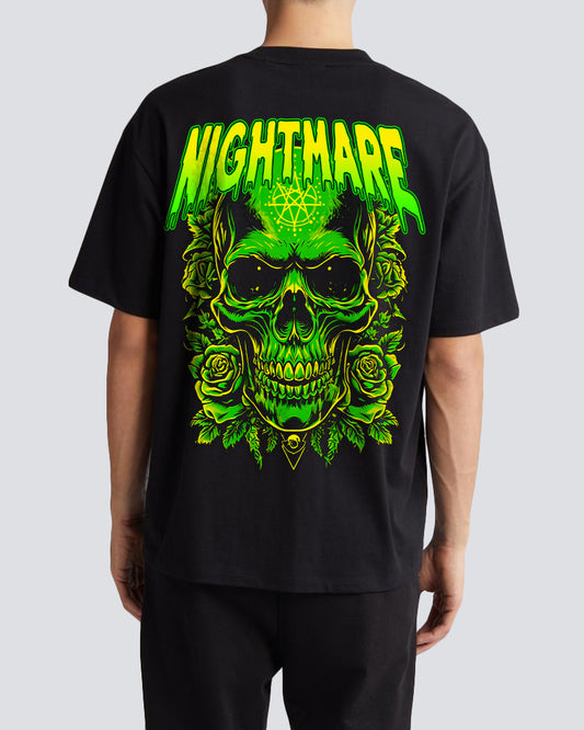 "NIGHTMARE" Printed Oversize t shirt