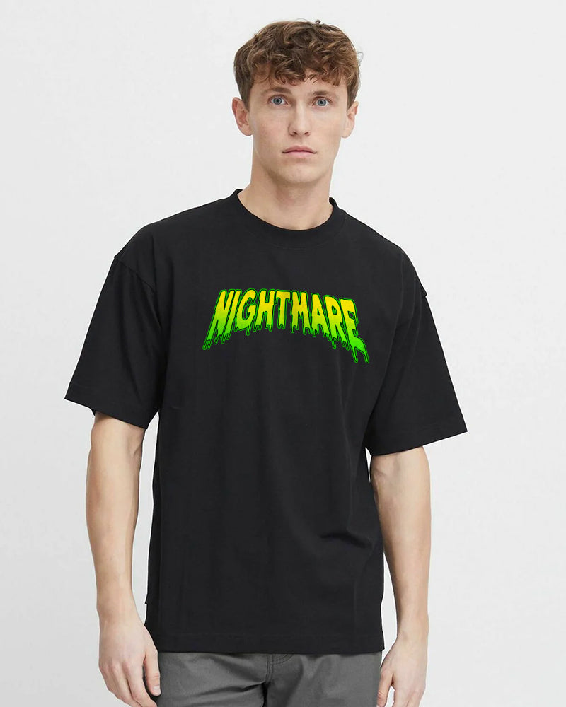 "NIGHTMARE" Printed Oversize t shirt