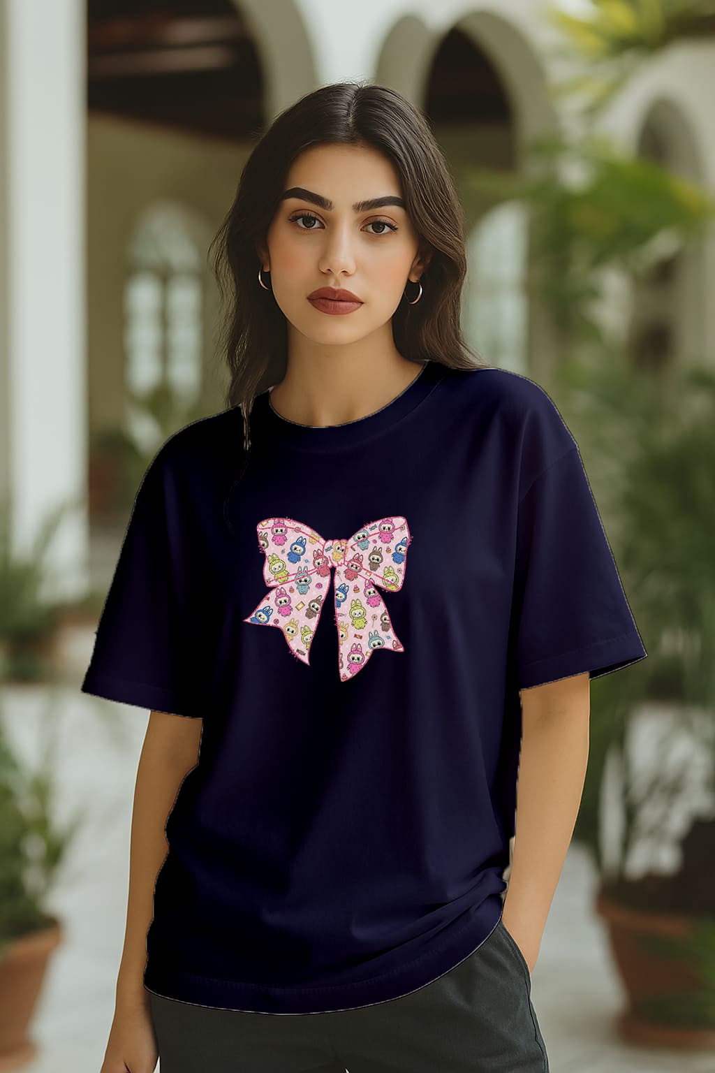 " BOW 2" OVERSIZE TSHIRT