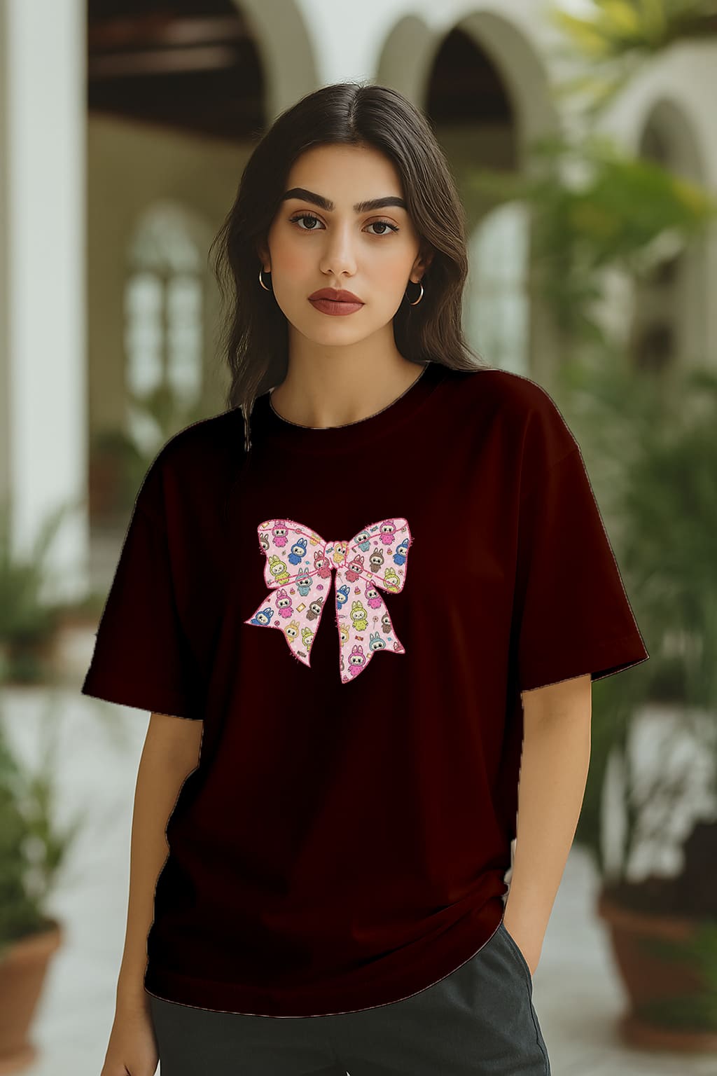 " BOW 2" OVERSIZE TSHIRT