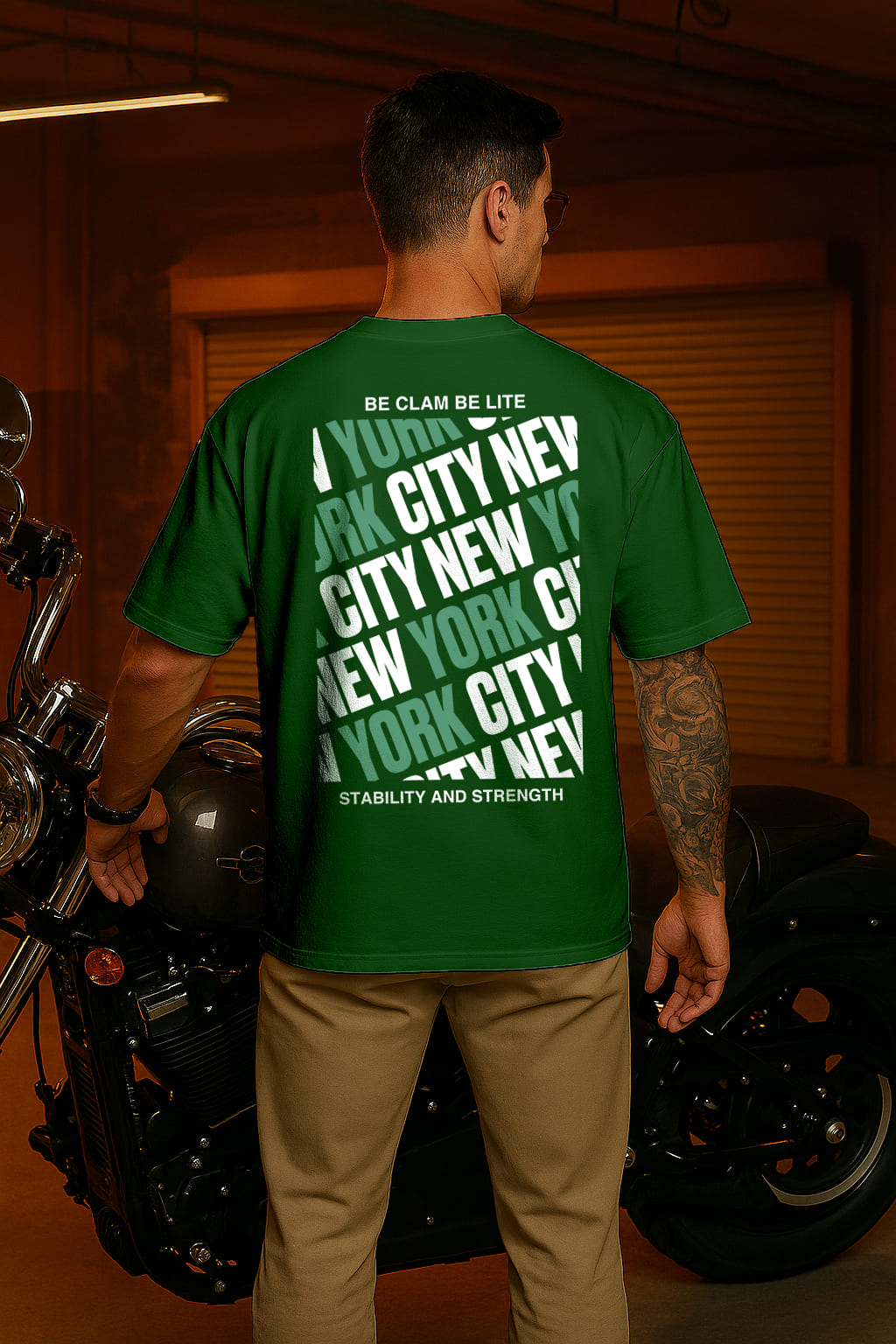 "NEWYORK" OVERSIZE PRINTED TSHIRT