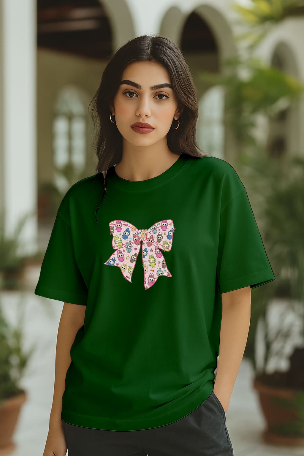 " BOW 2" OVERSIZE TSHIRT