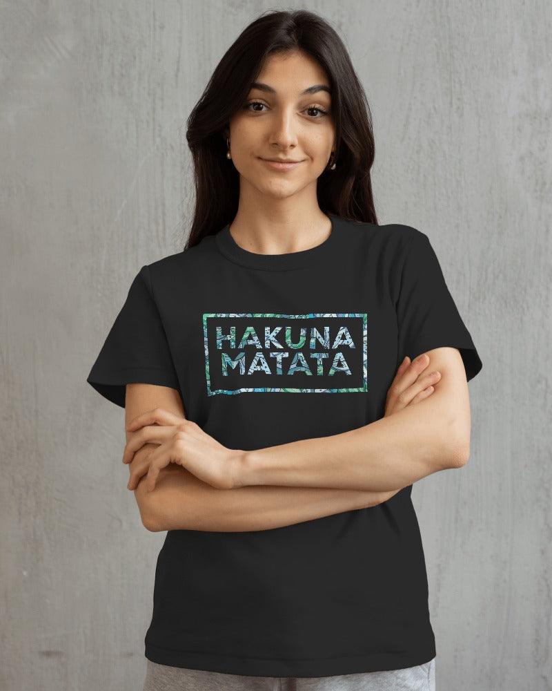 "HAKUNA MATATA" Printed T shirt for Women